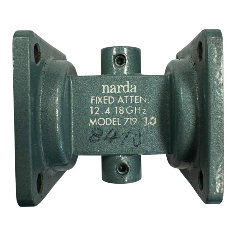 719-10 Narda Fixed Attenuator WR-62 WR62 10db 12.4-18Ghz