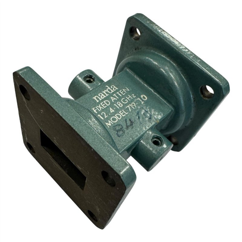 719-10 Narda Fixed Attenuator WR-62 WR62 10db 12.4-18Ghz