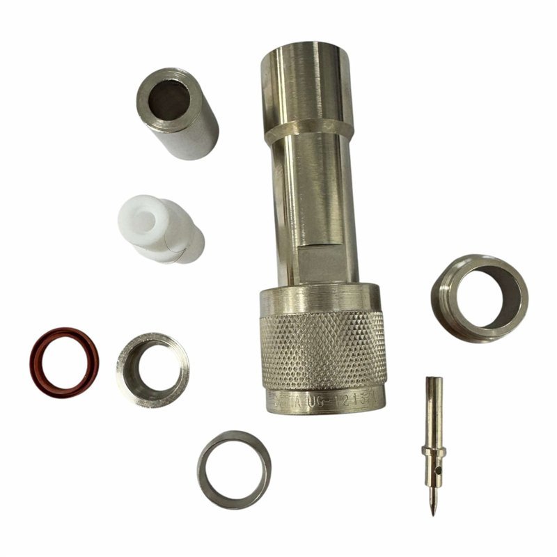 UG1213/U Delta Electronics RF Connector High N Type (m) Straight Clamp For RG8 RG213 Cable