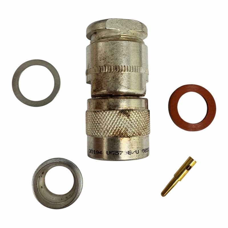 UG573B/U Delta Electronics RF Connector Type C (m) Straight Clamp For RG8 RG213 Cable