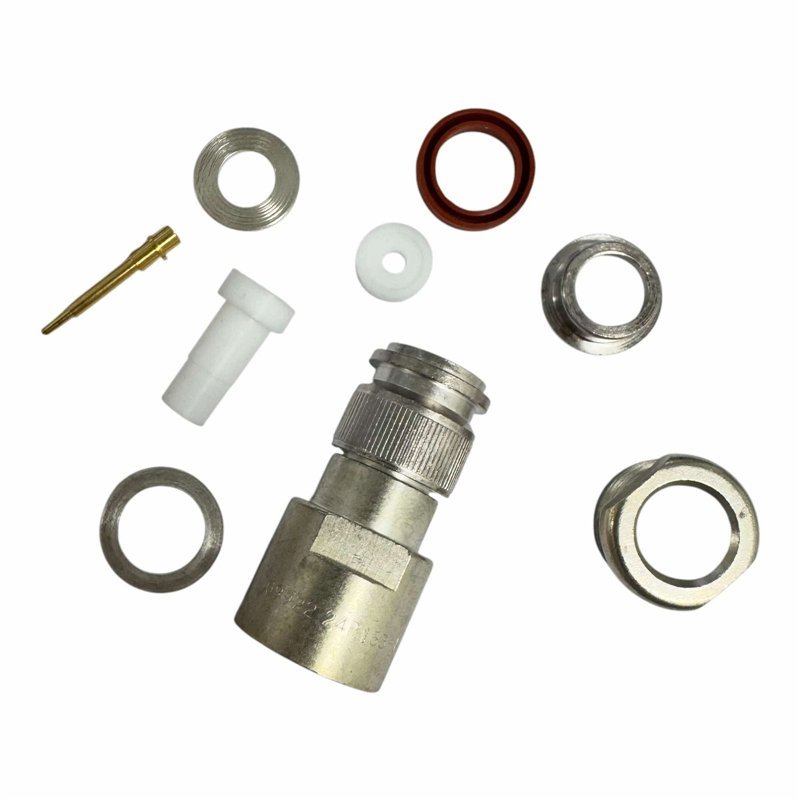 24P153-1 Souriau RF Connector TNC (m) Straight Clamp Silver Plated