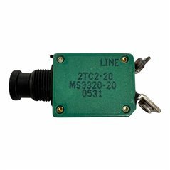 MS3320-20 Klixon Push Pull Mil Spec Circuit Breaker 20A 2TC2-20