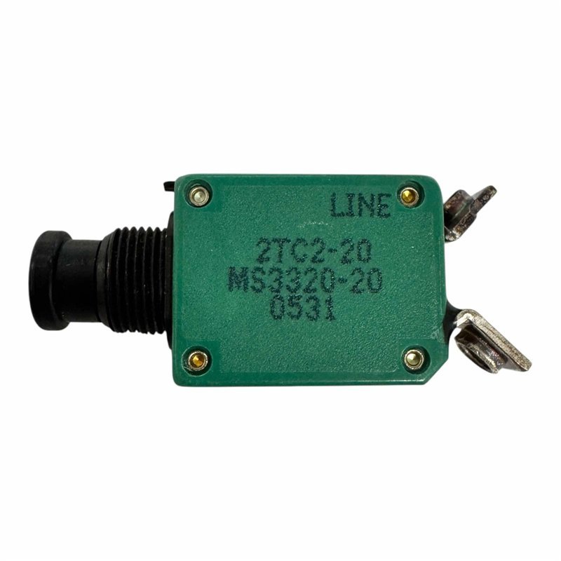 MS3320-20 Klixon Push Pull Mil Spec Circuit Breaker 20A 2TC2-20