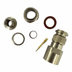 KA-59-435 Kings RF Connector TNC (m) Straight Clamp Silver Plated