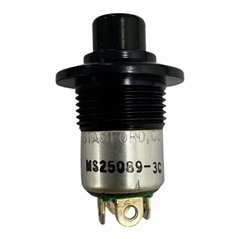 MS25089-3C Mil Spec Pushbutton Switch SPDT ON-(OFF) 28Vdc 5A