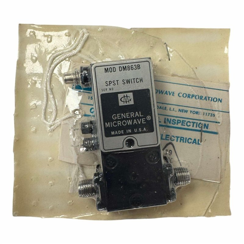 DM863B General Microwave SPST RF Switch SMA Option 20