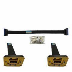 504.717/60 Lambda Waveguide Flexible PDR/PDR WR62 WR-62 Length 400mm