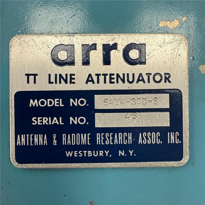 5414-30D-S Arra TT Line Variable Attenuator 2000-6000Mhz 0-30db 10W N type (f)