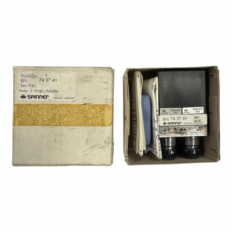 BN743741 Spinner Coaxial Switch 2-Way switch (DPDT) 300W DC-2GHz 24VDC N