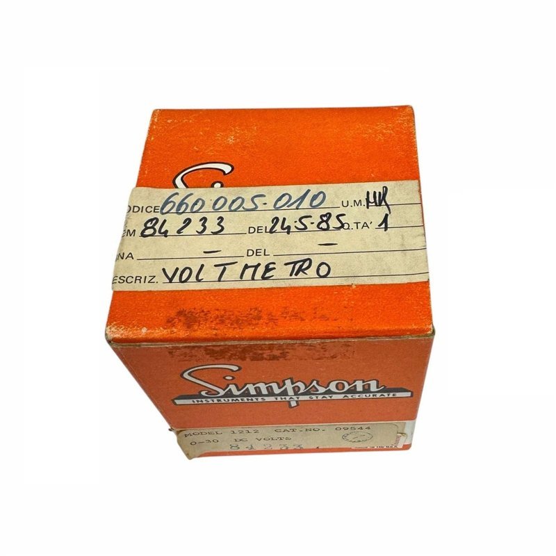 BR7085 Simpson Analog Panel Meter Voltmeter 0-30Vdc 44.7x44.7mm