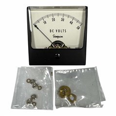 Simpson Analog Panel Meter Voltmeter 0-50Vdc 63x63mm