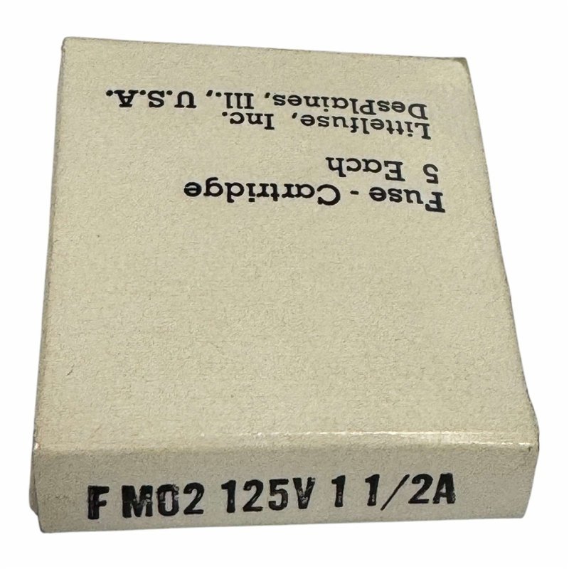 FM02 Littelfuse Fuse Cartridge 125V 11/2A Qty:5