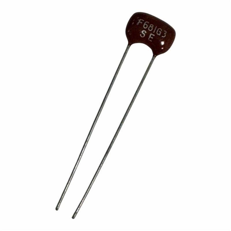 F681G3 Soshin Capacitor Radial Silver Mica 680pF 300V