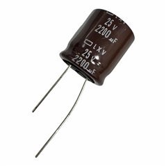 LXV Capacitor Radial Electrolytic 2200uF 25V 105C 21.2x18.2mm