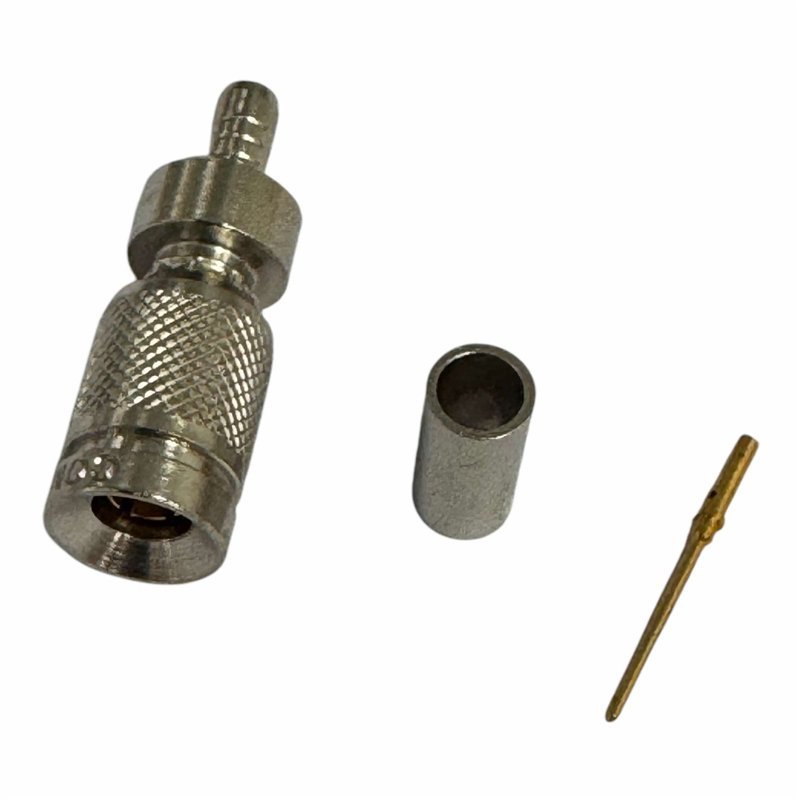 350.064.050 Compel RF Connector DIN 1.0/2.3 Straight Crimp Plug For 2.2mm Cable