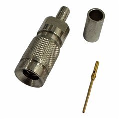 Compel RF Connector DIN 1.0/2.3 Straight Crimp Plug For 2.2mm Cable