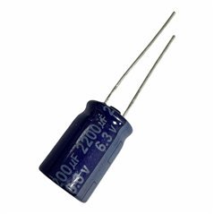 Capacitor Radial Electrolytic 2200uF 6.3V 105c 16x10mm