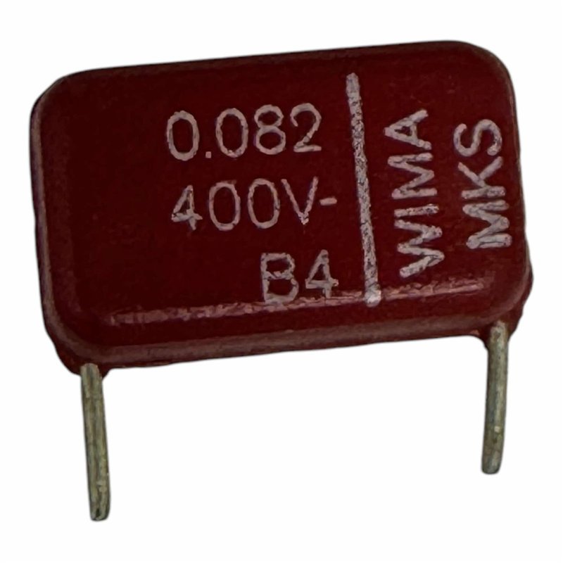 MKS Wima Capacitor Radial Film 0.082uF 82nF 400V 18x11mm