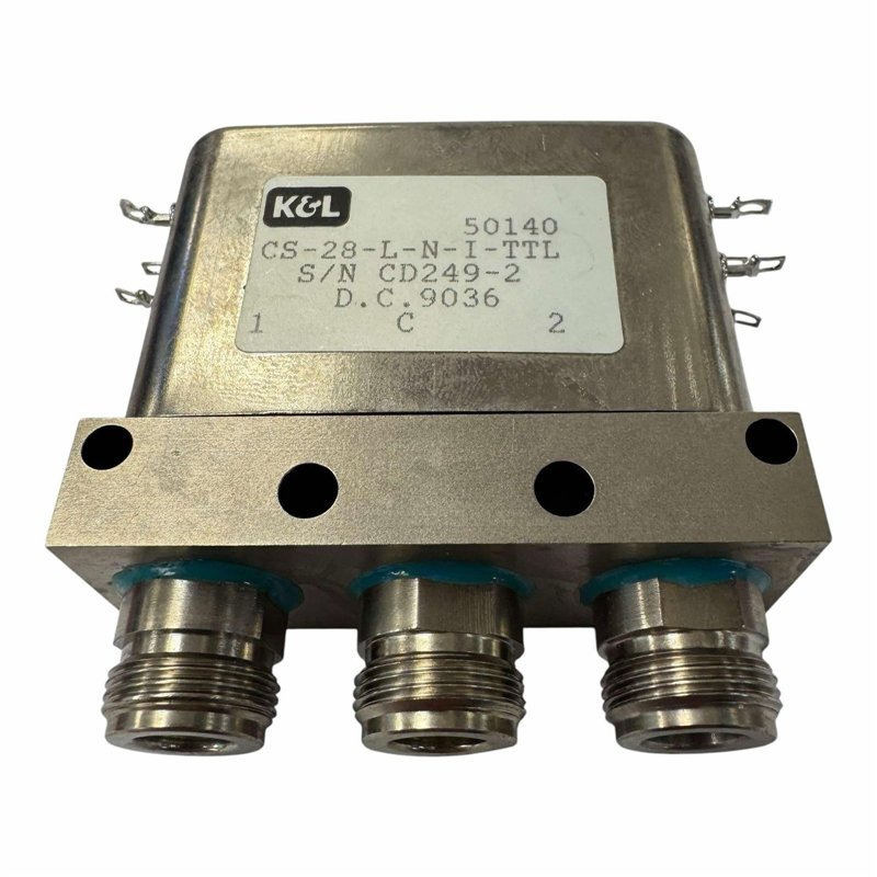 CS-28-L-N-I-TTL K&L Microwave Coaxial Switch Relay SPDT 28Vdc N type (f)