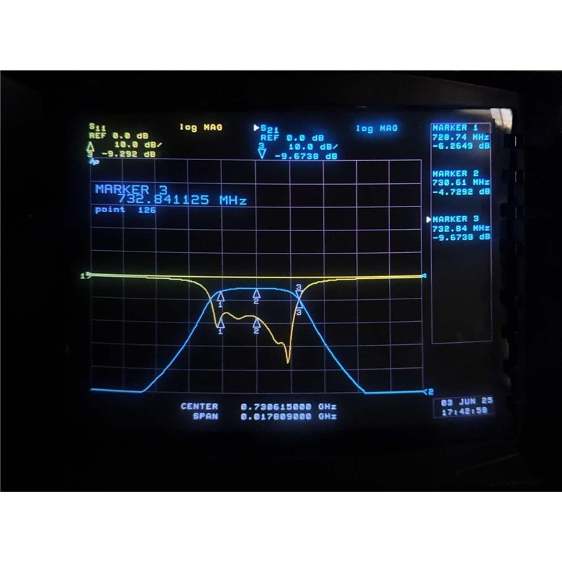 PM5C40-730.7/3.5-0/0 K&L Microwave RF Filter Bandpass SMA 730Mhz