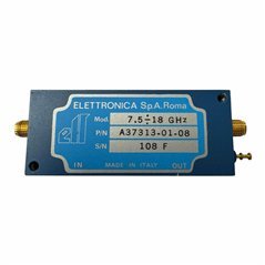 A37313-01-08 Elettronica Spa Microwave Amplifier 7500-18000Ghz G:23db 12Vdc SMA