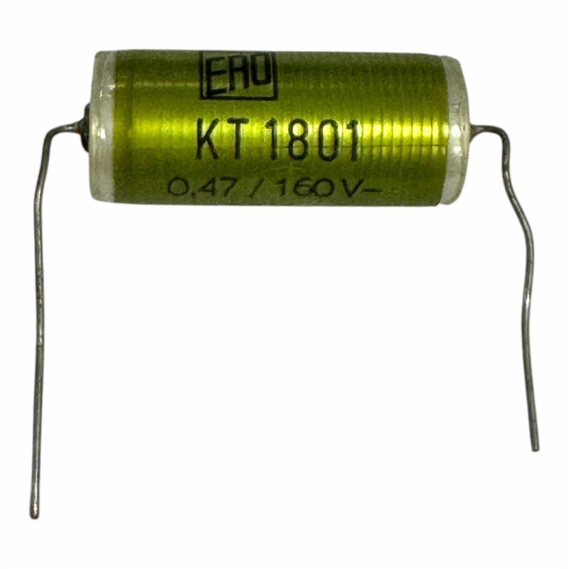 KT1801 Ero Capacitor Axial Polyester Film 0.47uF 470nF 160V 29x13mm