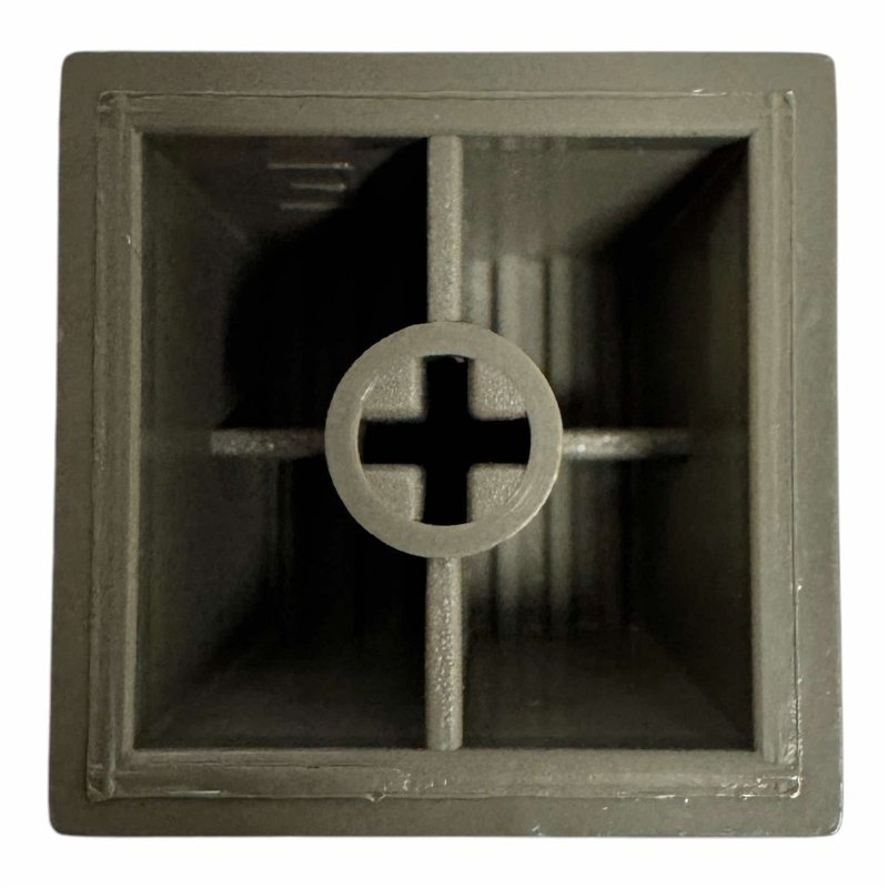 MB1-D Grey Button Cross Type Black 18.5x18.5mm