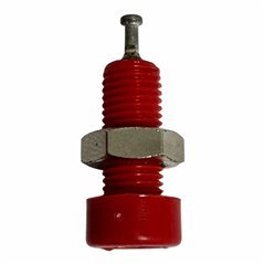 105602 Red Bush Panel Mount Plug
