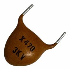 Capacitor Radial Ceramic Disc 470pF 3000V