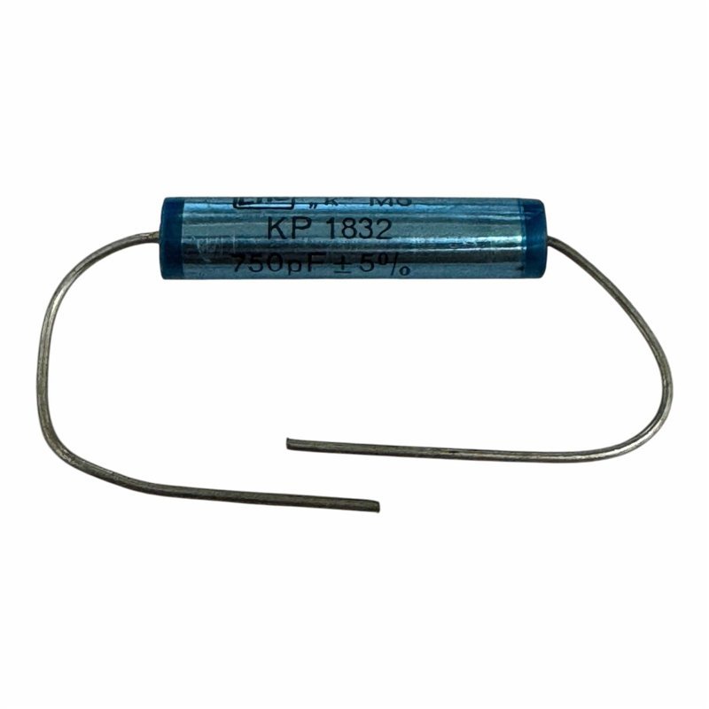 KP1832 ERO Capacitor Axial Film 750pF 2kV 5% 27.5x6mm