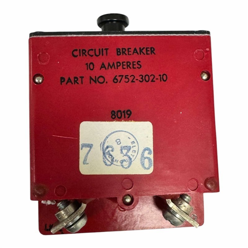 6752-302-10 Klixon 3 Pole Circuit Breaker 10A