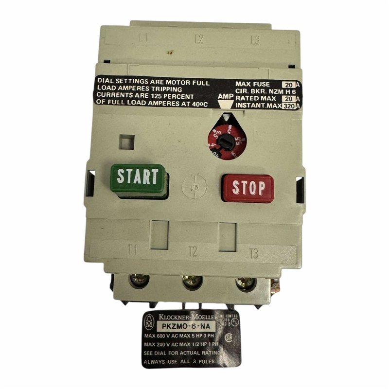 PKZM0-6 Klockner Moeller Manual Motor Starter 4-6A
