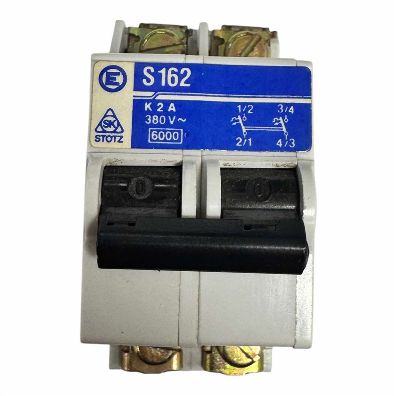 S162 K2A 2 Pole Circuit Breaker 380Vac