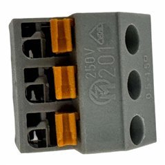 Terminal Wire Connector 3 Position PCB Mount 0.5-1.5