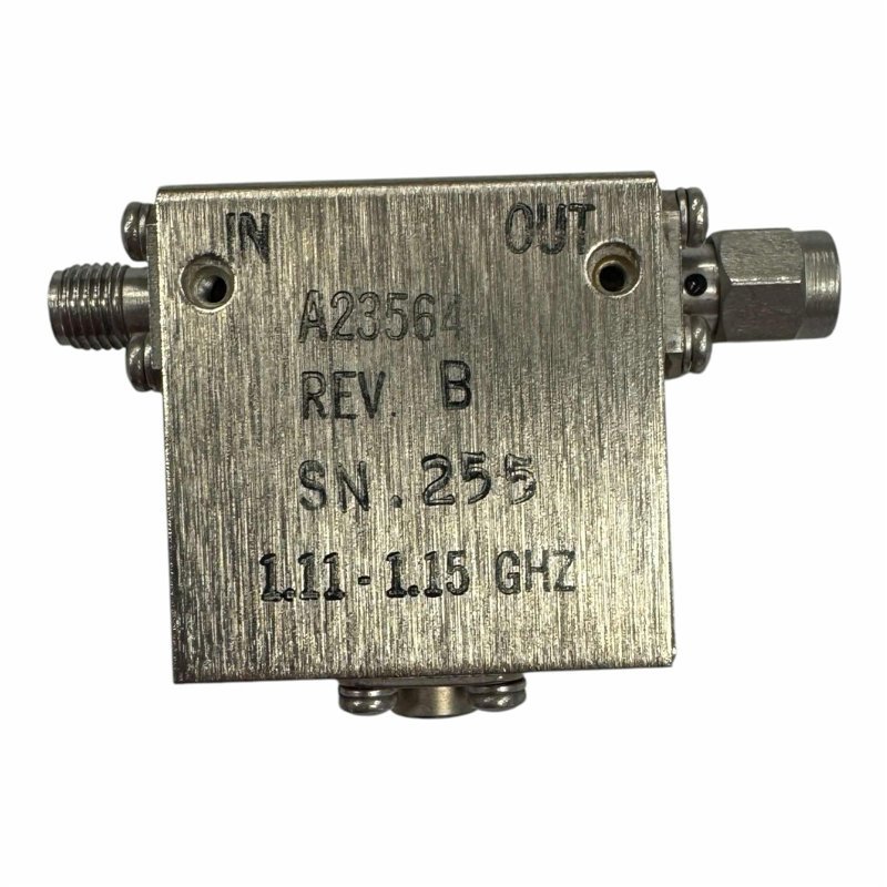 A23564 Harris Coaxial Isolator SMA(m-f) 1.11-1.15Ghz Isol.21db