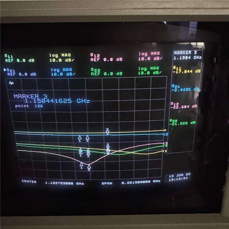 A23564 Harris Coaxial Isolator SMA(m-f) 1.11-1.15Ghz Isol.21db