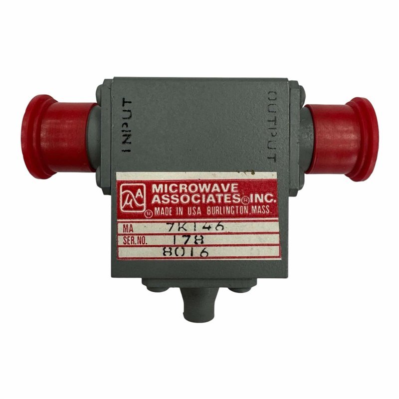 7K146 Microwave Associates Coaxial Isolator 4000-7500Mhz Vswr -16db Isol -21db Loss 1db