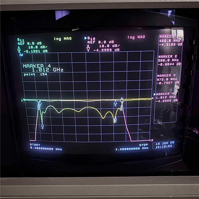 F20010 RYT Industries Duplexer Microwave 1-2: 500-975Mhz 1-3: 1070-2000Mhz