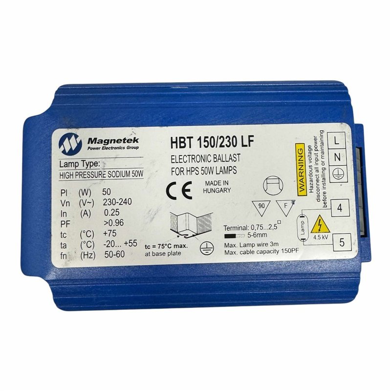 HBT-150/230LF Magnetek Electronic Ballast For HPS Lamps 50W
