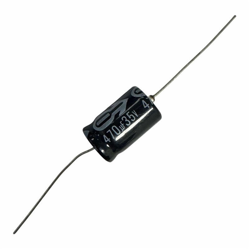 Jamicon Capacitor Axial Electrolytic 470uF 35V 21.5x13.25mm