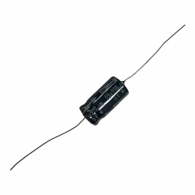 ELNA Capacitor Axial Electrolytic 220uF 25V 22x10mm