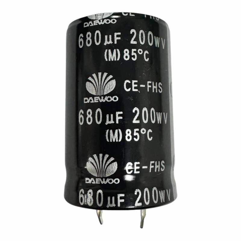 Daewoo Capacitor Snap In Electronic 680uF 200V 41x25mm