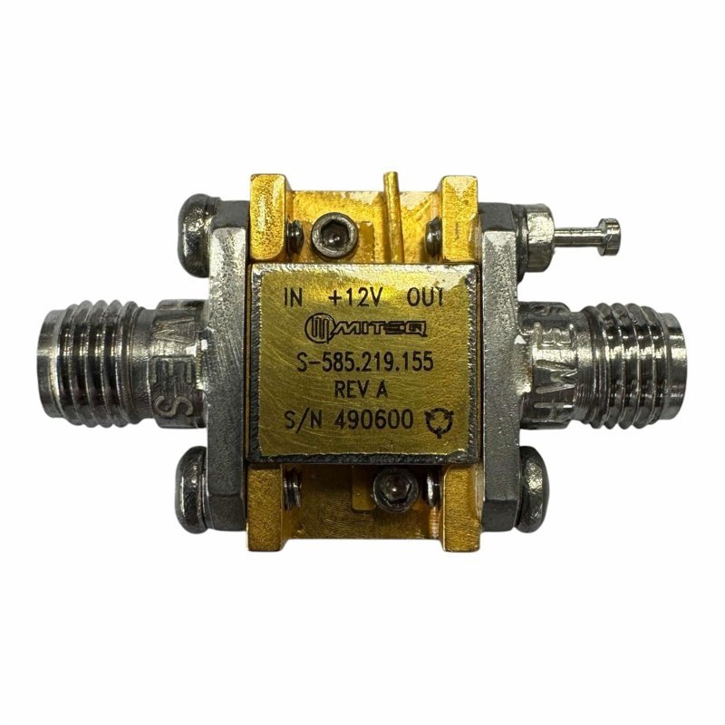 S-585.219.155 Miteq Microwave Amplifier 1750-4500Mhz 12V 12db