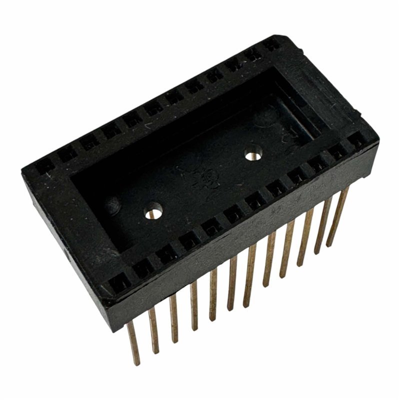 C9124-00 Texas Instruments 24 Position Integrated Circuit IC Socket Gold Pins