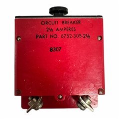 6752-305-2-1/2 Klixon 3 Pole Circuit Breaker 2-1/2A
