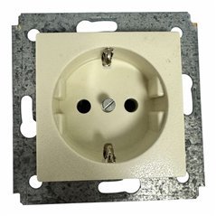 5UB1232 Schuko Power Socket Plug 16A/220Vac 10A/250Vdc 51x51mm 5935-00-620-9777