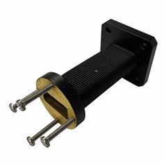 6604 Waveguide Circular to Retangular Semi Flexible WR75 WR-75 L:64mm