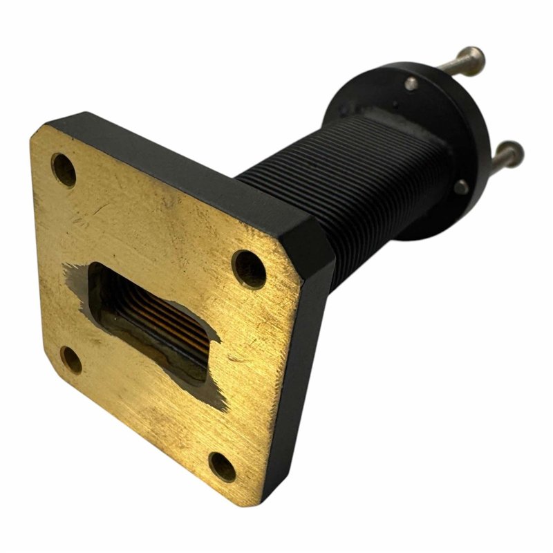 6604 Waveguide Circular to Retangular Semi Flexible WR75 WR-75 L:64mm
