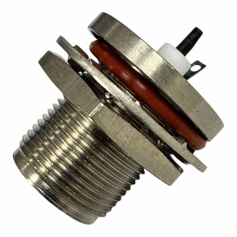 000-34450 Amphenol RF Connector Triax Bulkhead Solder Cup