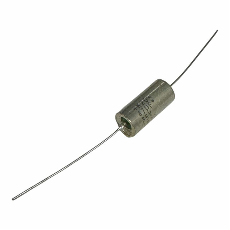Capacitor Axial Polarized Tantalum 47uF 35V 20% 20x9mm